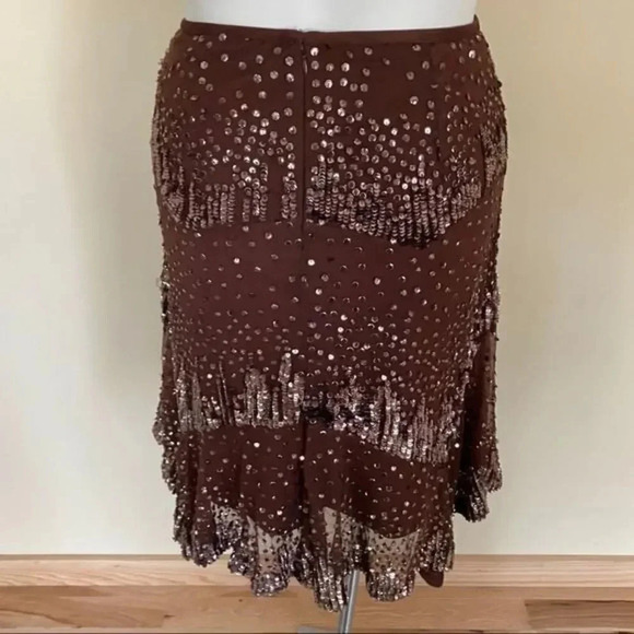 Spiegel brown sequin skirt - Picture 3 of 5